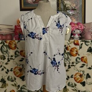 Floral embroidered blouse